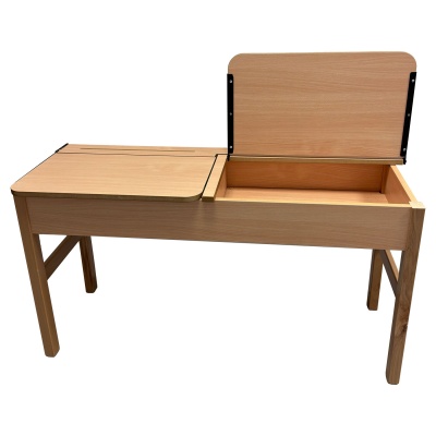 Traditional Wooden Double Locker Desk